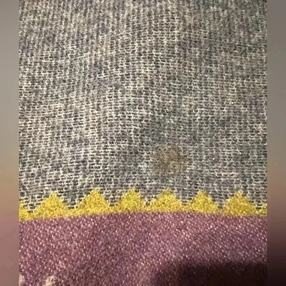 VTG 1993 Well Spring Faribault Woolen Mill 100% Wool Throw Blanket